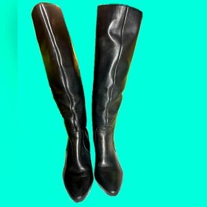 NWT-Black Leather Boots